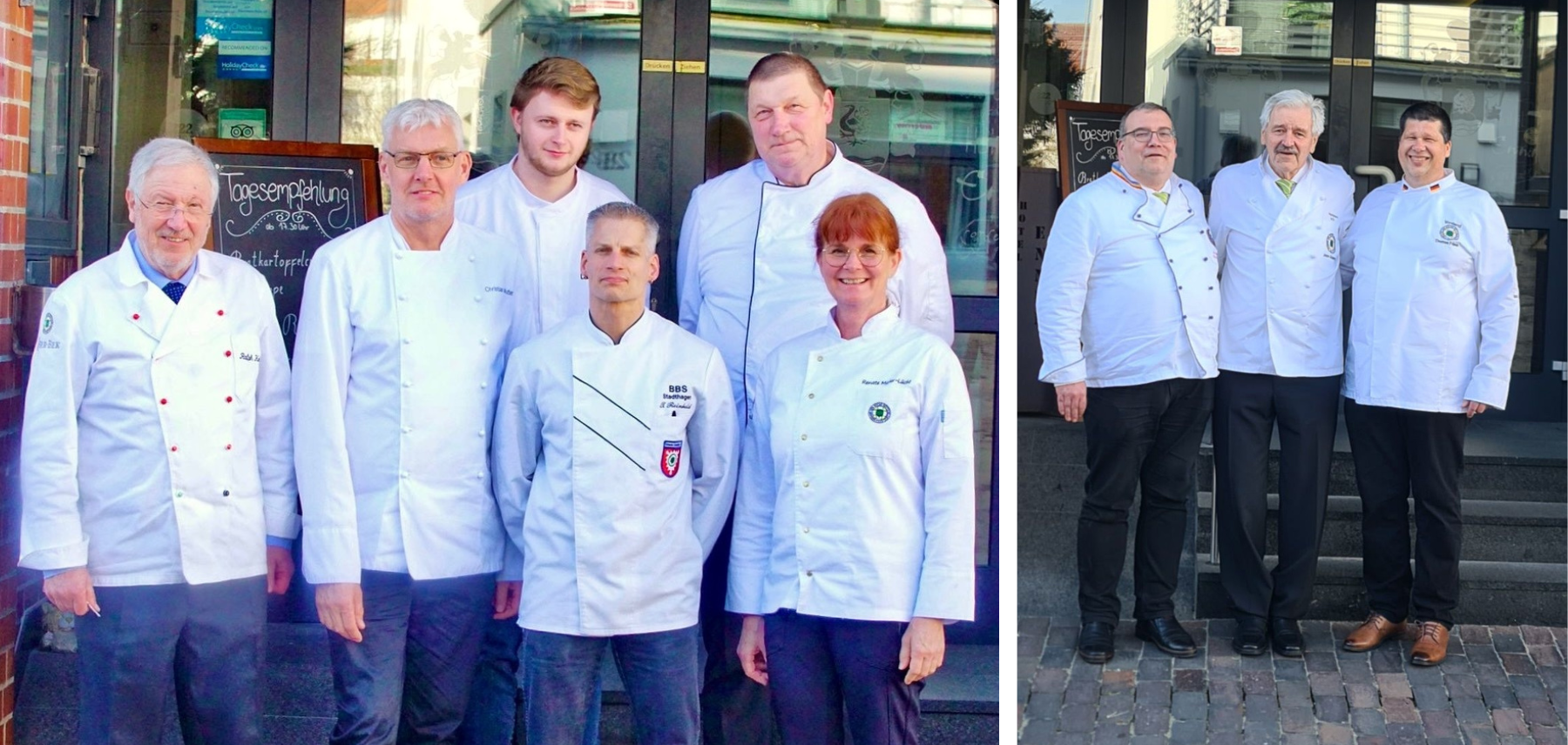 Links: Vorstand Niedersachsen (v. l. n. r.): Renate Müller-Lücht, Michael Kunst, Timo Reinhold, Luca Conens, Christian Mutter, Ralph Kerkamm. Rechts: Vorstand Nord Andreas Viestädt, Johann Grassmugg und Thomas Friess. Nicht auf dem Bild Uwe Langbehn und Holger Mootz. 